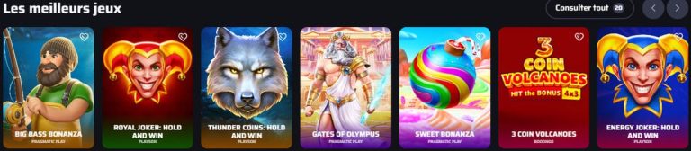 BDMBet Casino jeux