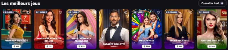 BDMBet Casino jeux live