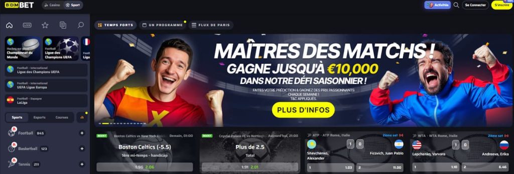 BDMBet Casino paris sportifs
